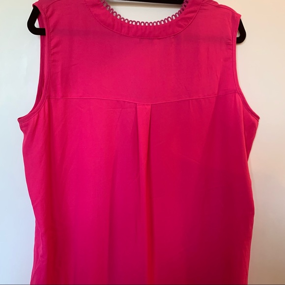 Womens Plus Size MPH Collection Pink Tank Top Cami Blouse 2X - Picture 6 of 12